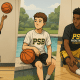 Youth basketball players balancing workouts, recovery, and fun in PSB gear before school tryouts