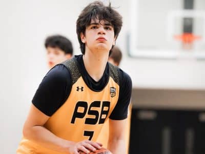 PSB player shooting a free throw