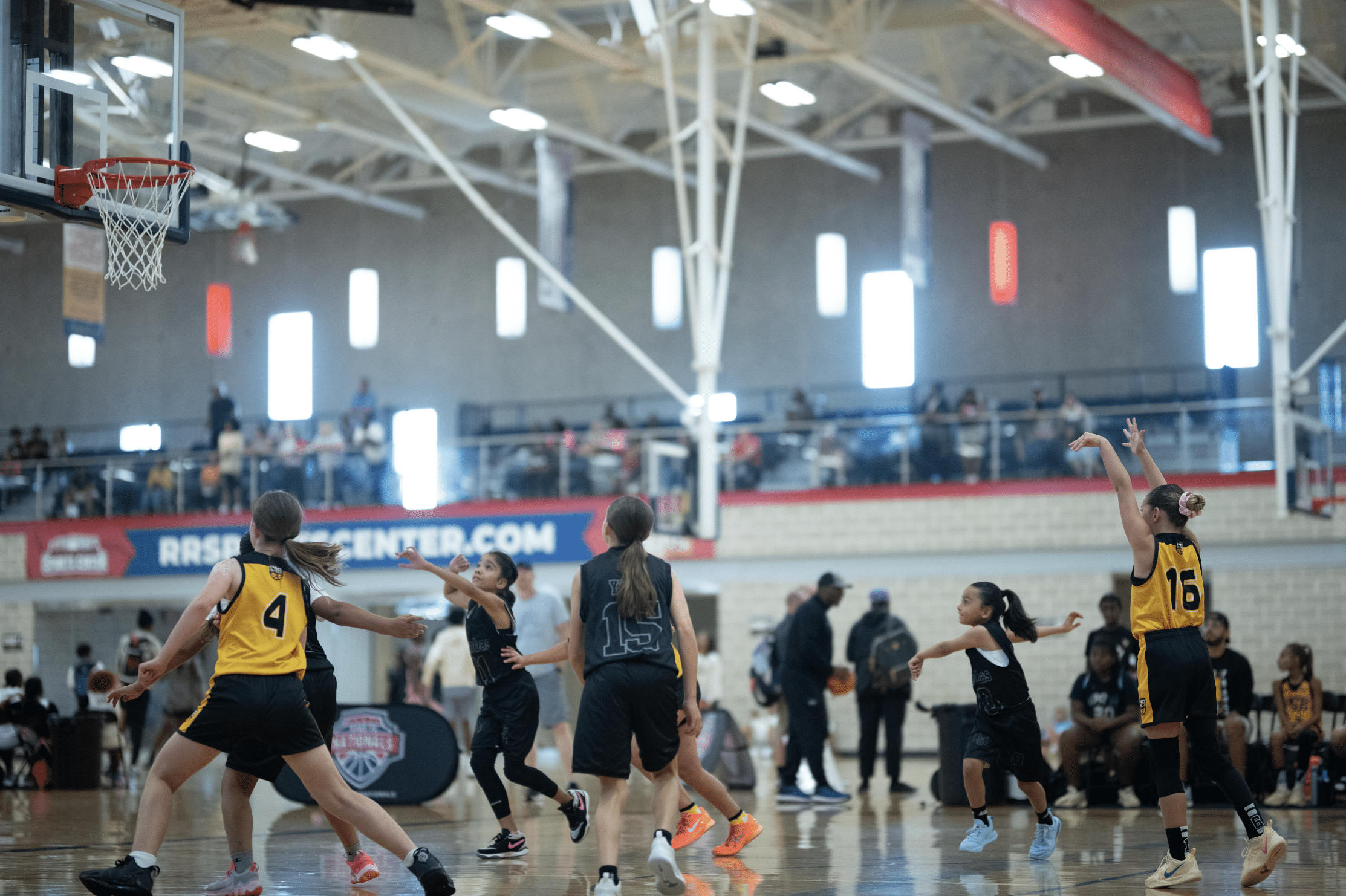 Girls Game Action Shooting Yellow Psb Jerseys Sports Center