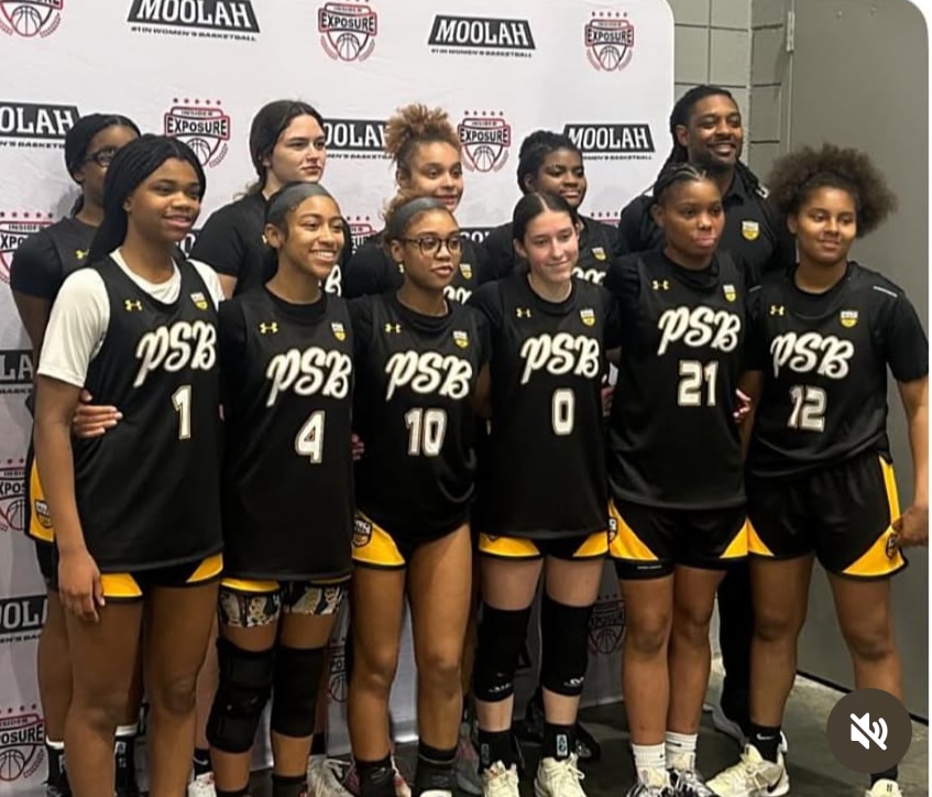 PSB girls team group photo at the Moolah Exposure tournament