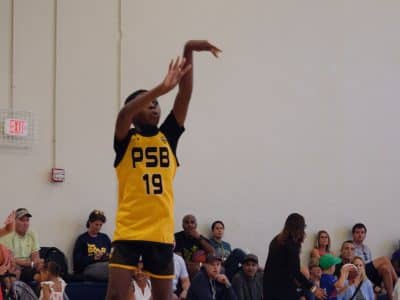 6th grade PSB player shooting a jump shot